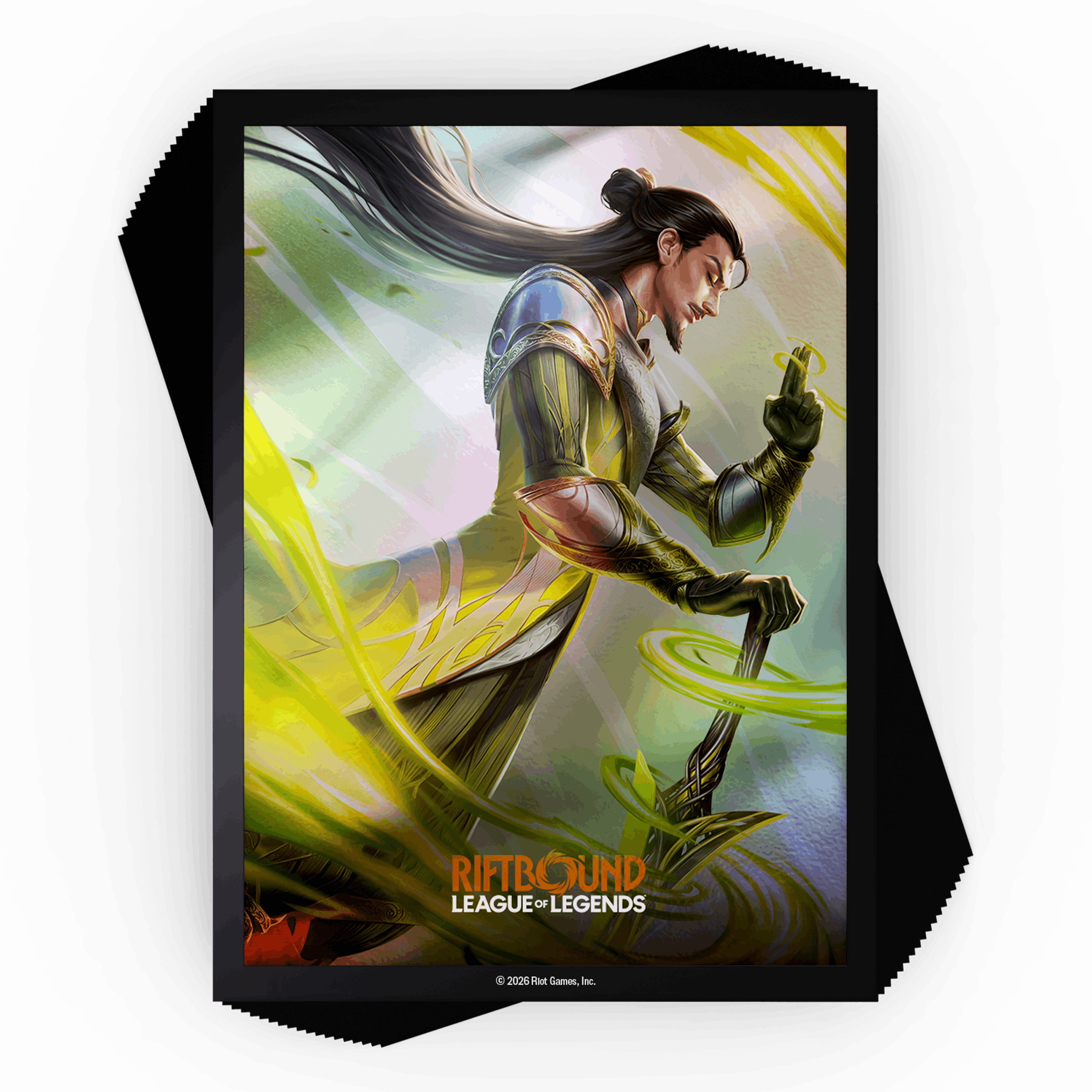 Riftbound Unleashed Master Yi, Wuju Master official art sleeves (100 pack) — Riot Games product photo