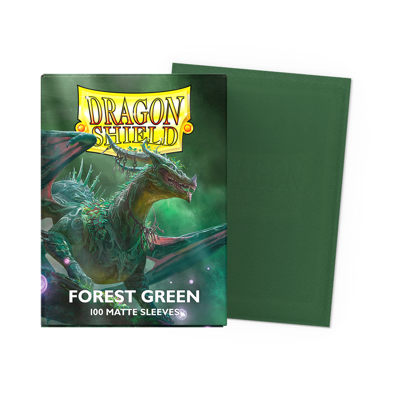 Dragon Shield Matte Standard Size Sleeves — Forest Green