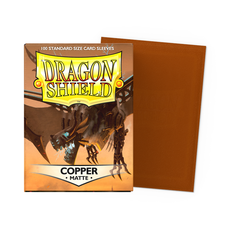 Dragon Shield Matte Standard Size Sleeves — Copper