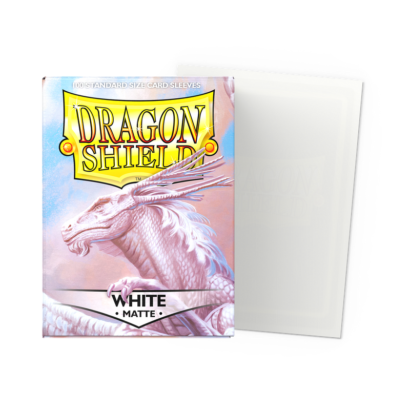 Dragon Shield Matte Standard Size Sleeves — White