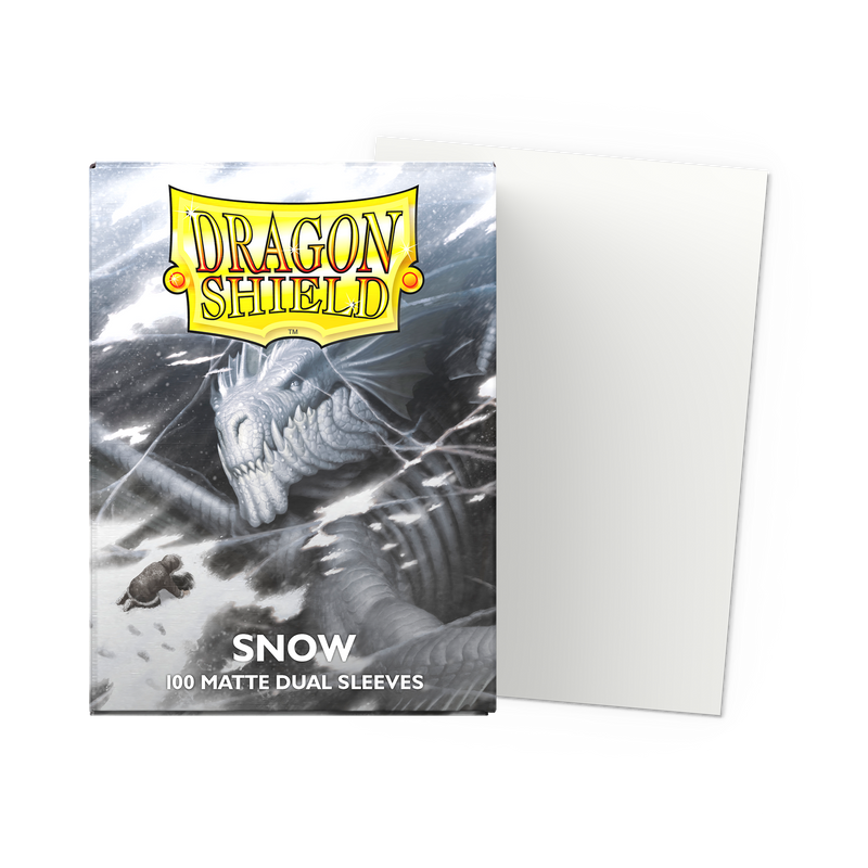 Dragon Shield Dual Matte Sleeves — Snow