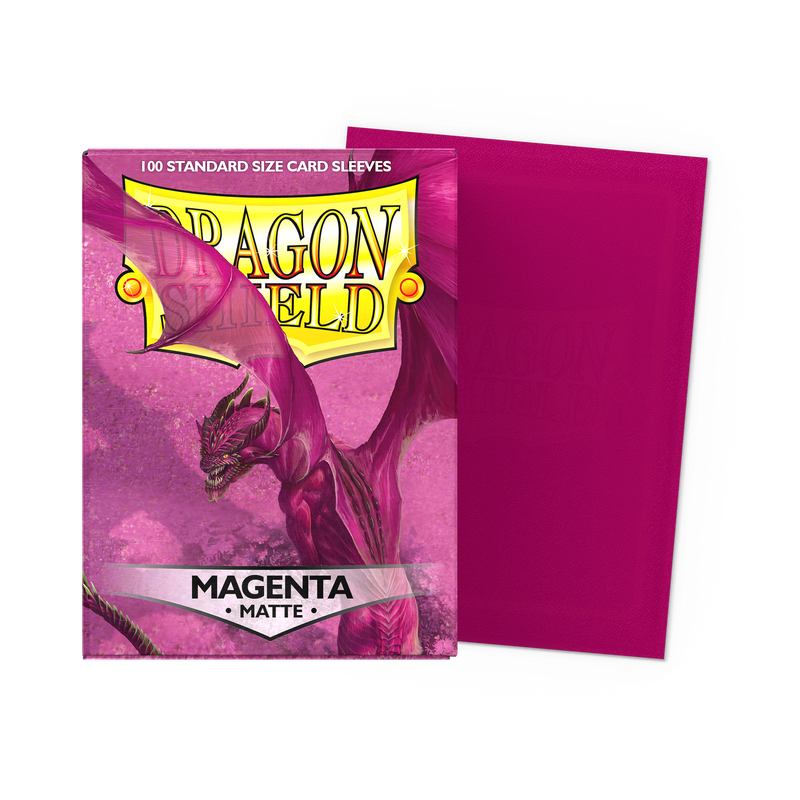 Dragon Shield Matte Standard Size Sleeves — Magenta