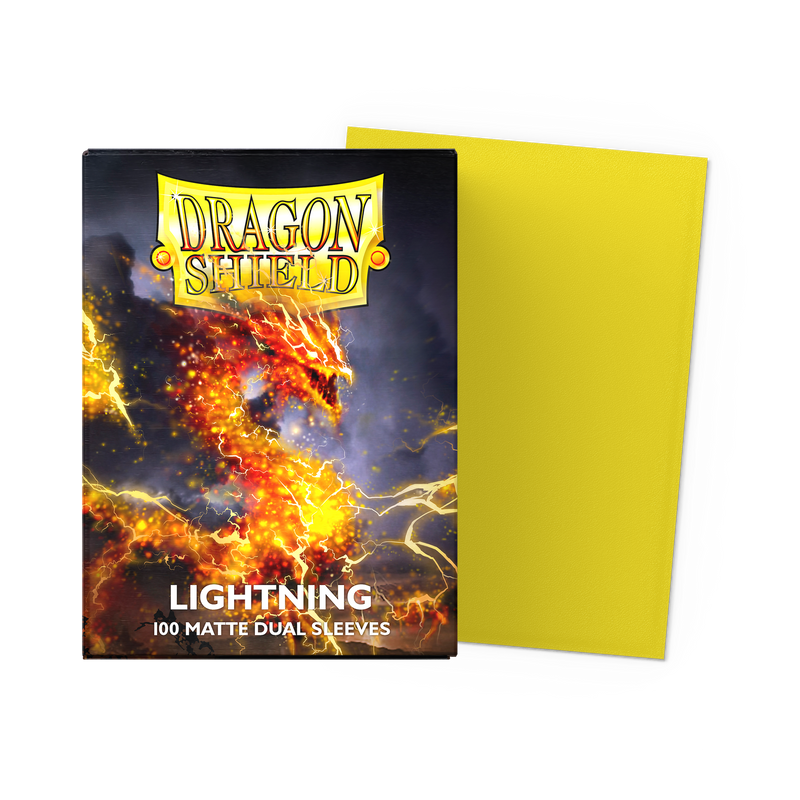 Dragon Shield Dual Matte Sleeves — Lightning