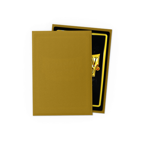 Dragon Shield Matte Standard Size Sleeves — Gold