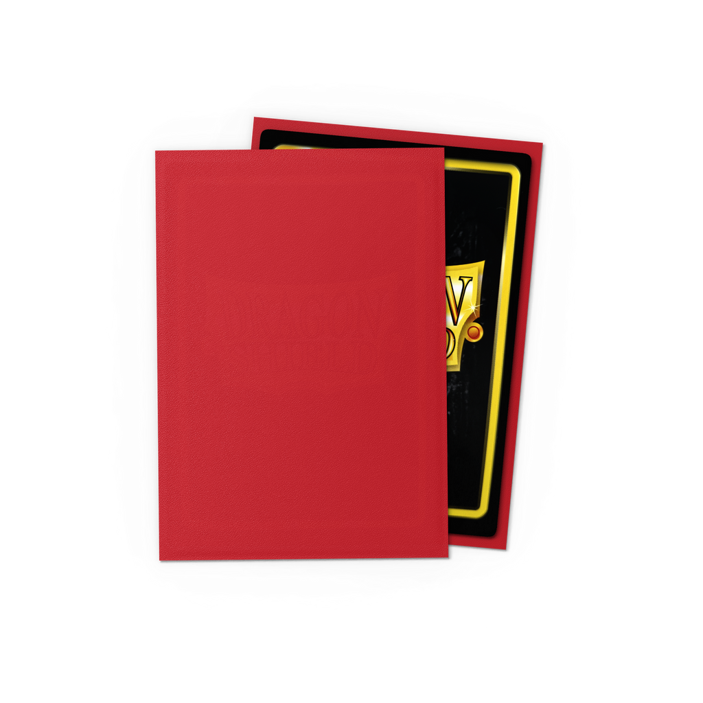 Dragon Shield Matte Standard Size Sleeves — Crimson