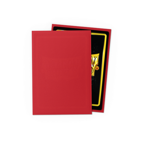 Dragon Shield Matte Standard Size Sleeves — Ruby
