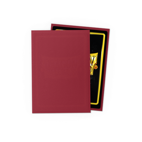 Dragon Shield Matte Standard Size Sleeves — Blood Red