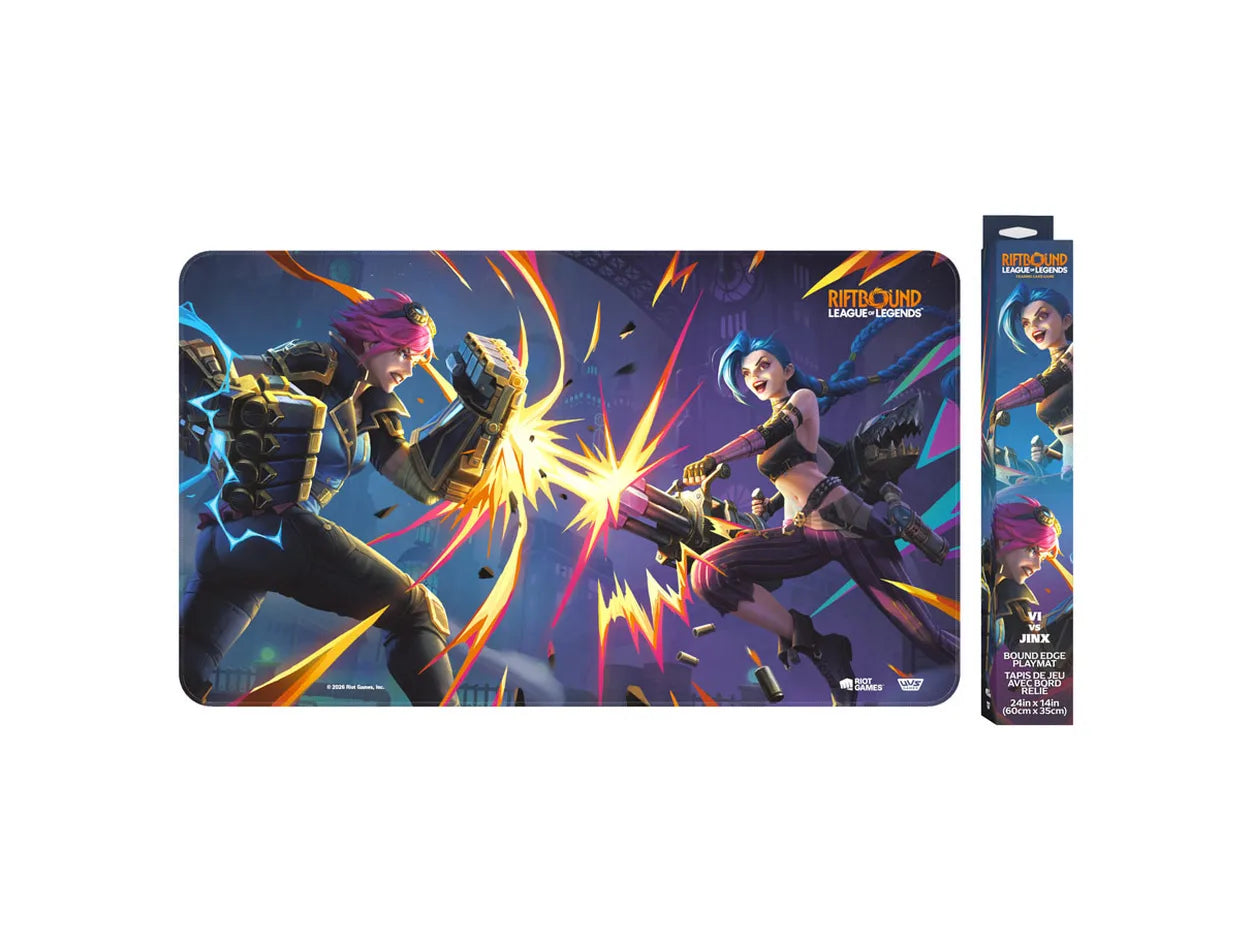 Riftbound Vendetta Vi vs Jinx Playmat – League of Legends TCG