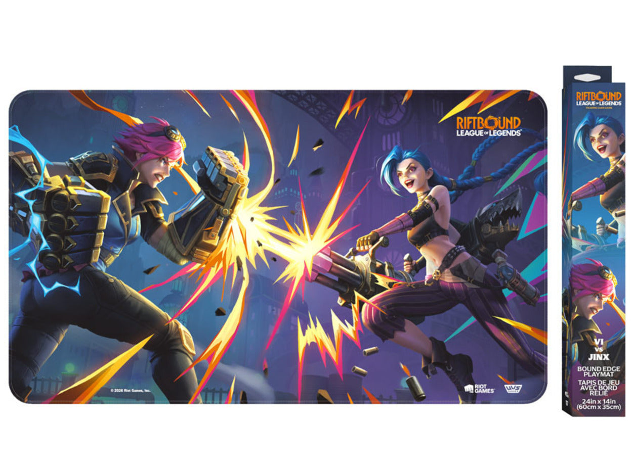 Riftbound Vendetta Vi vs Jinx Playmat – League of Legends TCG